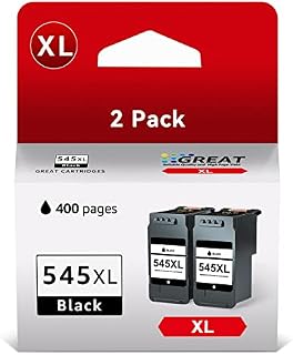 AUMOK Compatible Ink Cartridges Replacement for Canon PG-545XL 545 XL for Canon PIXMA MG2550S TS3150 TS3151 MG3050 MG3051 TS3350 TR4550 TR4551 MX495 MX490 MG2950 MG2450 iP2850 MG3053 (Black, 2-Pack)