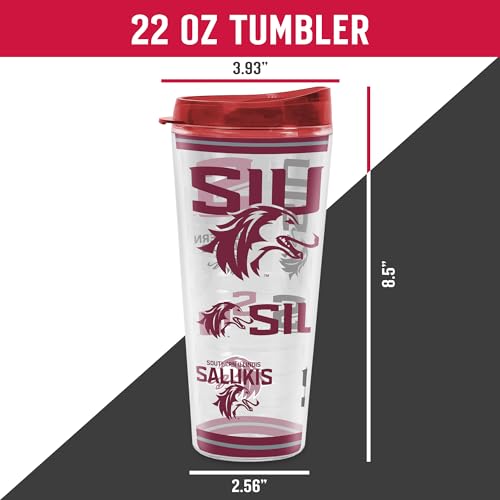 Image of Rico Industries NCAA College Double Wall Mayhem 16oz Or 20oz Tritan Tumbler W Lid