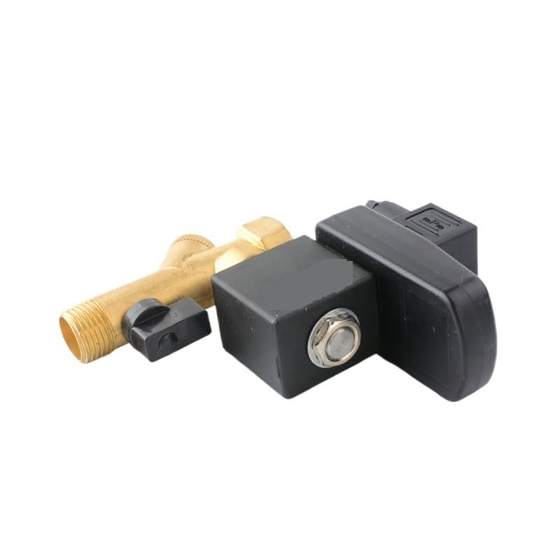 Válvula de drenaje electrónica G1/2 1,6 MPa SR-B-15, válvula solenoide de latón, 24 V CC, 220 V CA, purgador de compresor de aire(AC110V)