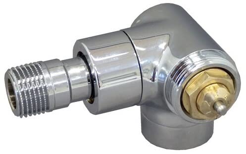 Oventrop, Valvola termostatica"Serie E", angolo revers, attacco dx, DN15, 1/2", PN10, M30x1,5, cromato - 1163453