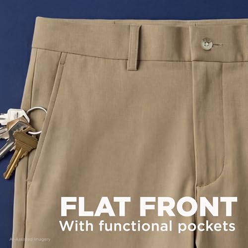 Image of Haggar Sport Men's Travel Performance Pant, Straight Fit