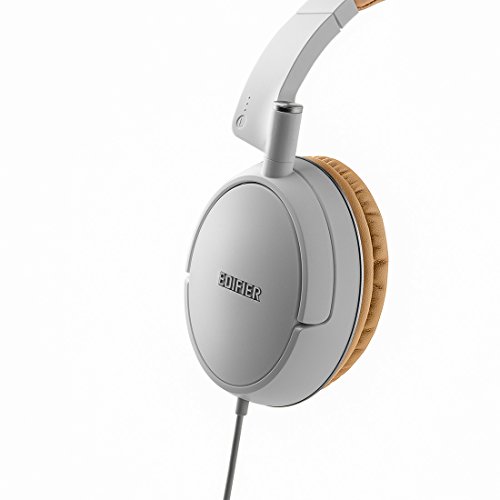 Edifier P841 Comfortable Noise Isolating Over-Ear Headphones With Microphone And Volume Controls - White #TOP3