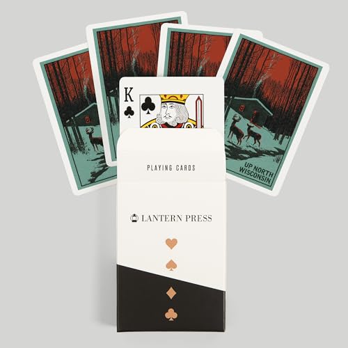 Lantern Press Cartas de Poker, 52 naipes, Caja miniatura 6