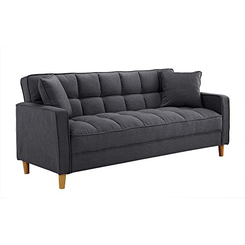 Divano Roma Furniture Modern Sofas, Dark Grey