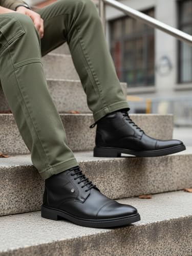 Image of Carlton London Men's Urban Explorer Lace-up Leather Boots