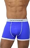 normani 6 x Boxer schwarz/Weiss/grau/blau Boxershorts Unterhose NEU 95% Baumwolle Farbe Retro Blau Größe XL