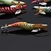 Shaddock 10pcs Artificial Cebo Pesca Camarón Señuelo Calamar,Poteras Calamar para Sepia Pulpo
