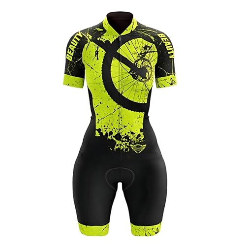 Combinaison cyclisme femme manches courtes idéale pour vos sorties vélo d'été