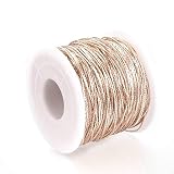 Rose Gold Plated Brass Beading Snake Chain for Jewelry Making - 0.6mm x 0.7mm