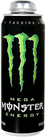 Monster Energy 24 ounce cans with Resealable Lids (Mega Monster, 12 Cans)