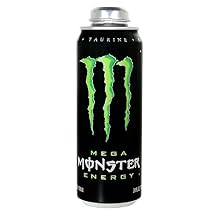 Monster Energy 24 ounce cans with Resealable Lids Mega Monster, 12 Cans