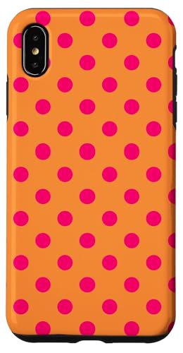 Bright Orange Polka Dot Classic Polkadots �X�}�z�P�[�X iPhone XS Max �p