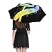 Colorful Music Notes_83573784 Print 3 Fold Auto Umbrella Waterproof and Wind-Resistant, Ideal Gift for Travel and Outdoor Activities