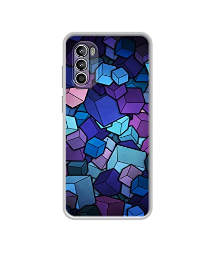 Image of Color Box Design Printed Silicon Soft TPU Back Case Cover for Motorola Moto G52 4G / Moto G82 5G