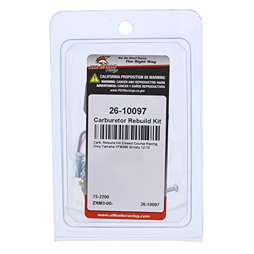 All Balls Carburetor Rebuild Kit 26-10097 Compatible With/Replacement For Yamaha Yfm300 Grizzly 2012-2013 #TOP3