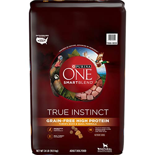 Purina ONE High Protein, Probiotics, Grain Free Dry Dog Food, Smartblend True Instinct