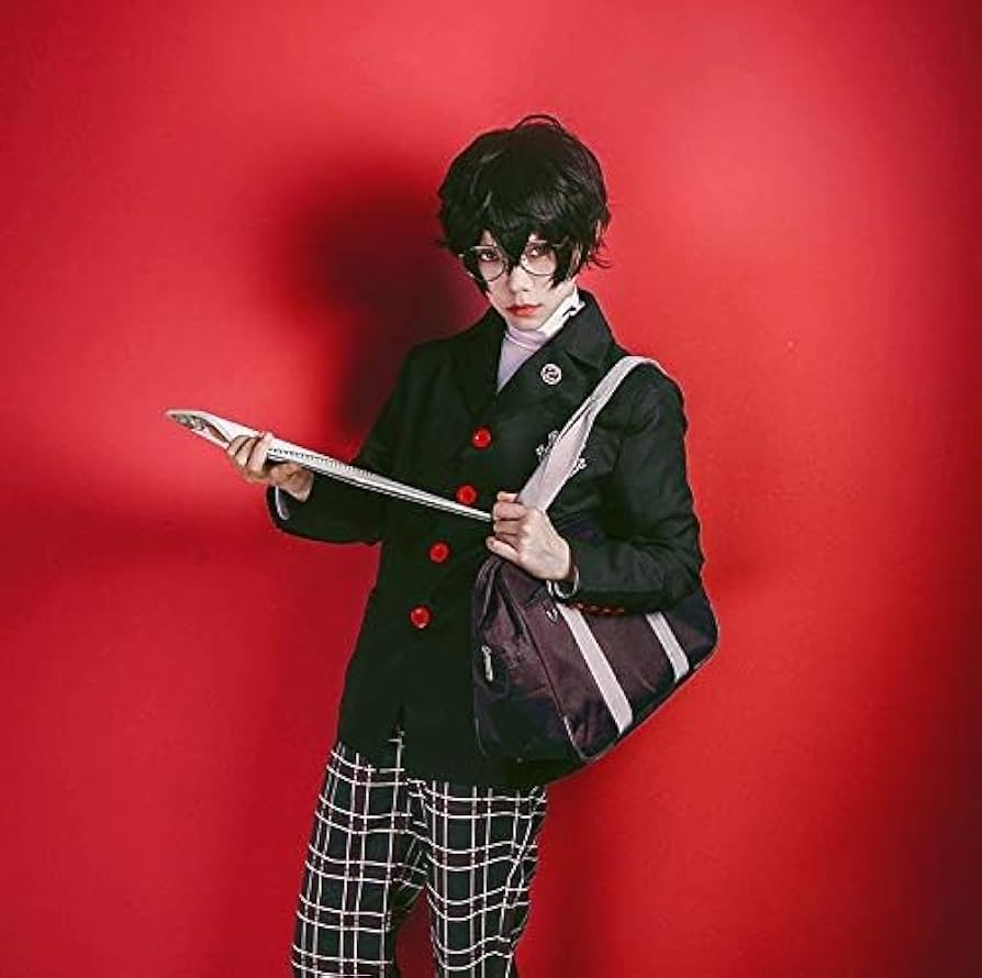 セット済みウィッグ　ペルソナ　雨宮蓮　コスプレ ペルソナ5 雨宮蓮 来栖暁 コスプレウィッグ 【SakuraCos】