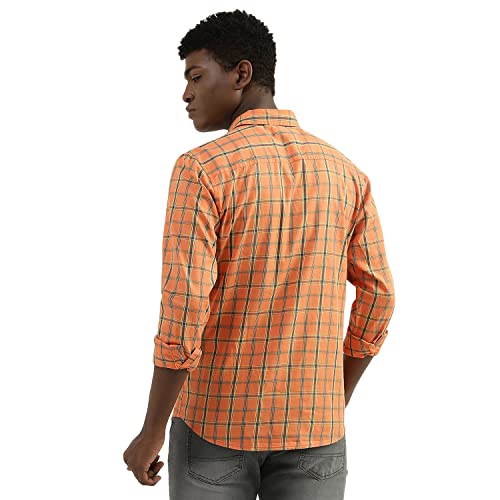 Image of UNITED COLORS OF BENETTON Men's Cotton Solid Slim Fit Shirt