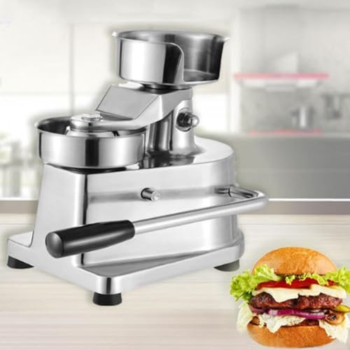 DFEDHF Commercial Burger Press Patty Maker Machine, Manual Burger Forming Machine, 10cm/13cm/15cm for BBQ, Stuffed Burgers, 13cm
