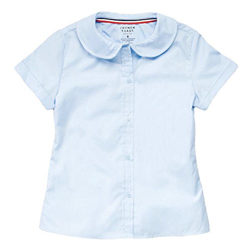 Blouse col Claudine manches courtes fille French Toast bleu pastel 4 ans