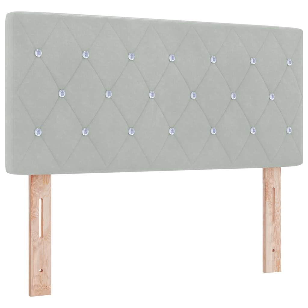Colchón de muelles ensacados de 90 x 190 cm, lujosa funda de terciopelo con muelles ensacados y capa de espuma para una comodidad óptima para dormir de lado, espalda y boca abajo