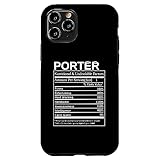 Porter Nutrition Facts 面白くて皮肉な名前入り スマホケース iPhone 11 Pro 用