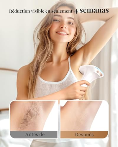 Haarlosy IPL Geräte Haarentfernung Laser - Schmerzfreie Haarentfernungsgerät mit 3 Erweiterte Funktionen HR/SC/RA, 999,900 Blitzen, 9 Stufen zu Hause für Frauen, Männer, Achseln, Bikini, Beine, Körper