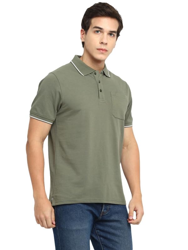 Image of AMERICAN CREW Men's Polo Collar T-Shirt with Pocket, Combo Pack of 2