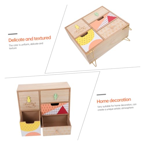 Boîte de rangement en bois à compartiments facile à utiliser chez soi - 5