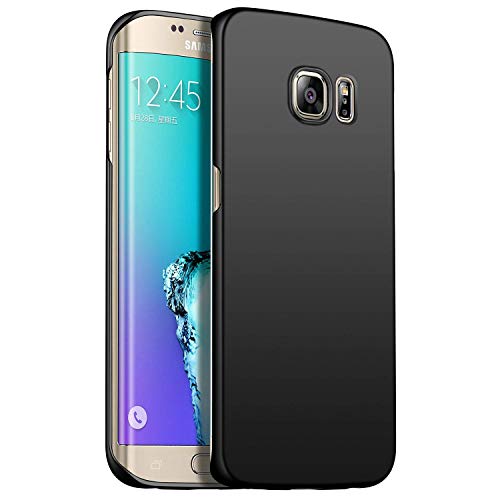 Image of Mobile Back Cover Case for Samsung Galaxy S6 Edge,G925I, G925F (Silicone Case|CameraProtection|Black SC1510)