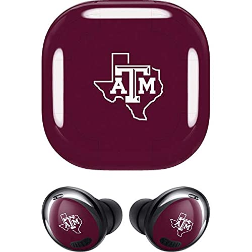 Skinit Decal Audio Skin Compatible with Samsung Galaxy Buds Pro - Officially Licensed Texas A&M Outline Design