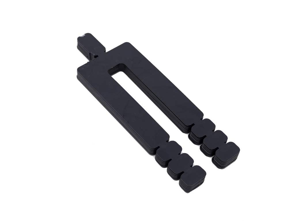 Stack Shim, 5 1/8'' x 1 7/8 x 1/16'', Stackable 2000 Pcs, Black Color Made in USA, Levelers for Windows and Doors, Flat Spacer, Shimstack, Free and Quick Delivery from USA, BFSEALS