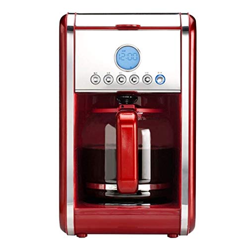 KJFSTJHMM Haushaltsfilter-Kaffeemaschine, 1,8-Liter-Kaffeemaschine, LCD-Display, programmierbarer 24-Stunden-Timer…
