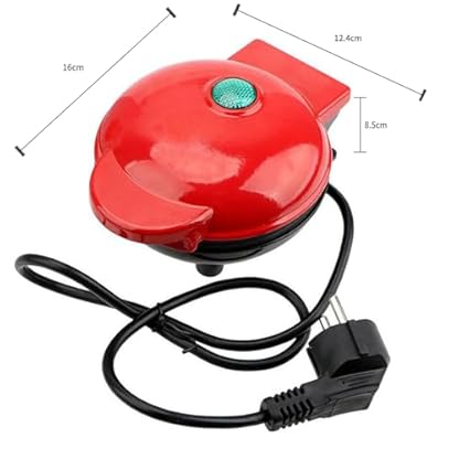 UUE Mini Waffeleisen, 350W Waffeleisen Klein, Waffelmaker mit Antihaftbeschichtung, Mini Pancake Maker für Waffeln, Retro Design Herzwaffeln mit LED-Leuchten für Kindergeburtstage, Familienfeiern – Bild 6