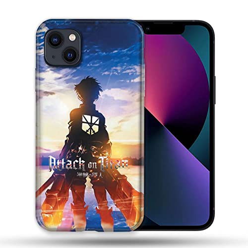 Coque Magsafe iPhone 13 Manga Attaque des Titans aimantée avec protection écran surélevée