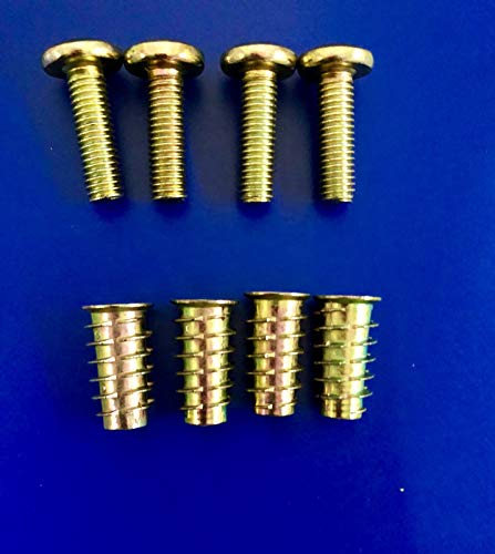 LEGEND MEDICAL DEVICES Removable Mounting Hardware Kit for Wheel Chocks (Wood Floor) or Multi Purpose, 4 pcs/pk (1)