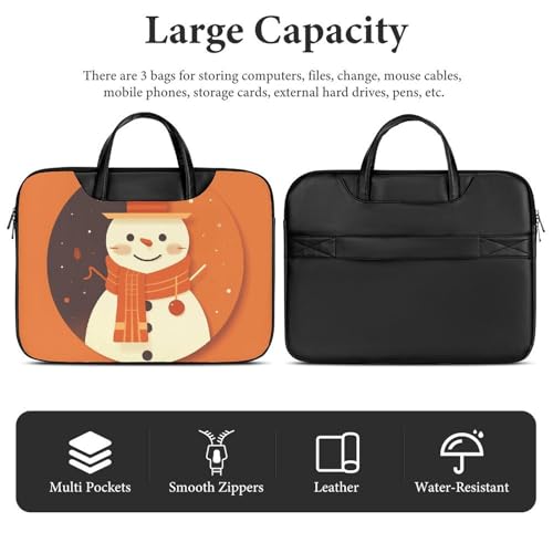 Bolso para portátil impermeable estilo muñeco de nieve 17" miniatura 5