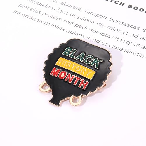 Image of African Brooches for Women Juneteenth Brooch Pins Enamel Black History Africa Map Brooches Black Queen Power Fist Lapel Pins Black History Month Juneteenth African Jewelry Accessories Outfits Party Favors Gifts