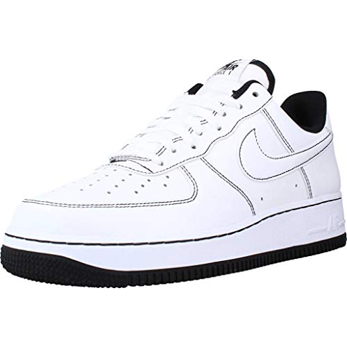 Nike Mens Air Force 1 Low '07 CV1724 104 Contrast Stitching - White/Black - Size 11.5