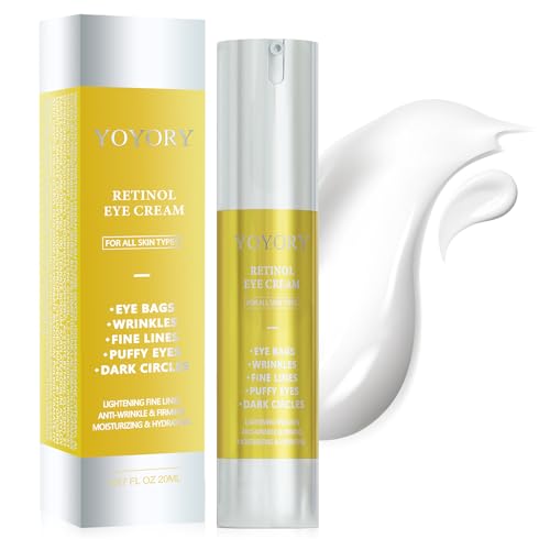 Under Eye Cream, Fine Lines Skin Care for Women and Men, Gold(0.67 Fl Oz)