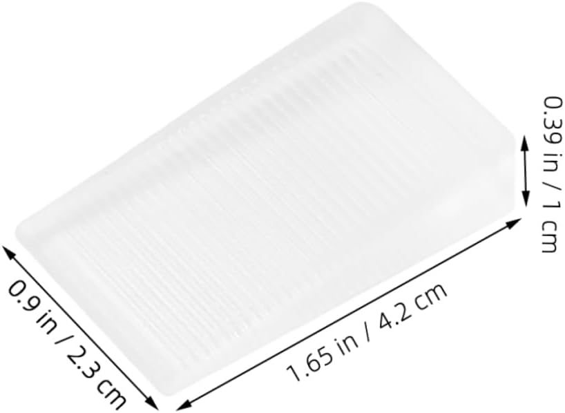 HOMSFOU 12pcs Plastic Furniture Leveling Shims Non-Slip Wedges for Tables Chairs Cabinets and Doors Stackable Stabilizers for Wobbly Furniture
