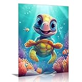 Pangoo Art Paint by Numbers Kit for Adults, Underwater World Paint by Number for...