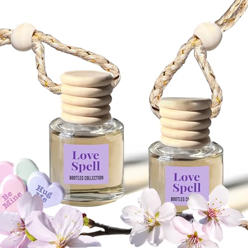 Image of Car Air Freshener Diffuser, Love Spell Aromatherapy, Natural Fragrance Oil, Long Lasting, by Bootleg Collection, Made in USA