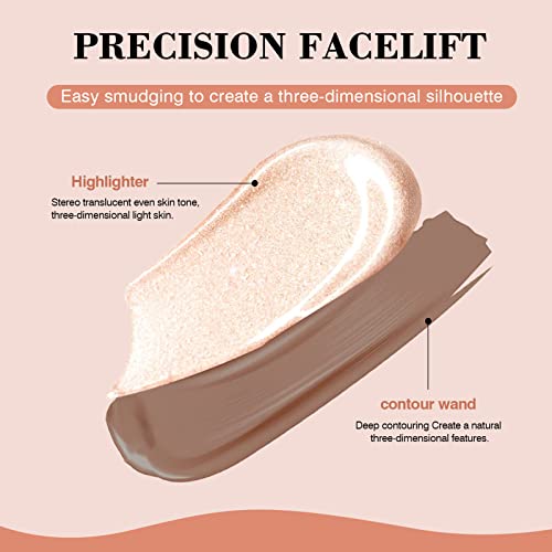 Contour Stick Bronzer Liquid Wand For Face Blush Highlighter Cream Makeup Dupes Shaping Concealer Beauty With Cushion Applicator Lightweight Blendable Super Silky Natural Matte Set Long Lasting #TOP4