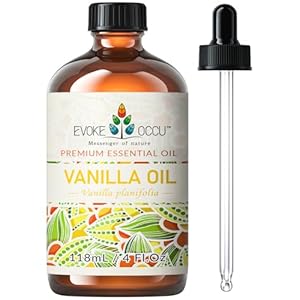 EVOKE OCCU Vanilla Essential Oil for Relaxation in The Home Office Living Room, Add to Diffuser Candle Soap – 4 Fl Oz