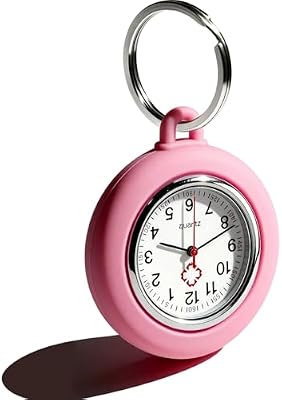 Qinsuee Pink Nurse Watch – Reliable Timepiece for Healthcare Professionals