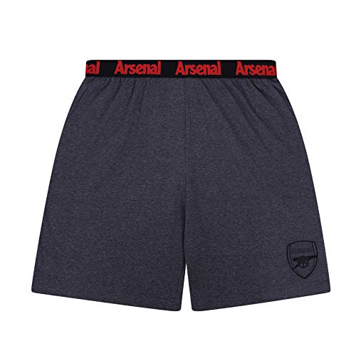 Arsenal FC Official Soccer Gift Mens Loungewear Short Pajamas Grey Large4