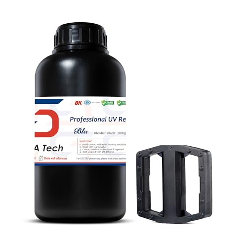 Siraya Tech Blu Résine d'imprimante 3D haute ténacité Résine d'impression 3D solide et précise Résine rapide à séchage UV 405 nm pour imprimante 3D LCD DLP (Noir obsidienne, 1 kg) 8 Siraya Tech Blu Résine d'imprimante 3D haute ténacité Résine d'impression 3D solide et précise Résine rapide à séchage UV 405 nm pour imprimante 3D LCD DLP (Noir obsidienne, 1 kg)