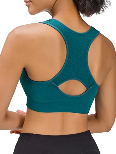 Fittin Racerback Sports Bras For Women- Padded Seamless High Impact Support For Yoga Gym Workout Fitness 4 Pack Xl #TOP2