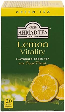 Ahmad Tea Raspberry & Pomegranate Green Tea | Green Tea - 20 Teabag Sachets